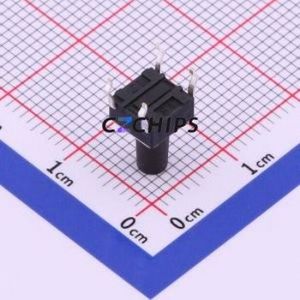 TS-1095-A13B2-D1 Tactile Switch Through hole-4P,6x6mm Switch Single Pole Single Throw Round Button 1.8N Through Hole - Product Image 2