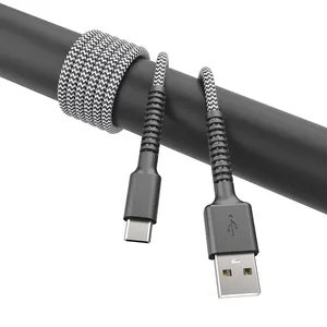 Großhandel 5V bis 12V OEM USB-Kabel mit Acryl-Box Mobiltelefon Flex 3,3 Fuß 6 Fuß Schnell ladekabel USB A zu C Mikro-USB-Kabel