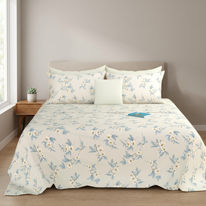 Parure de lit de luxe personnalisée 4 pièces brodée, style européen-américain, en polyester tricoté, garnissage 300 fils, qualité hôtelière 5 étoiles - Product Image 3
