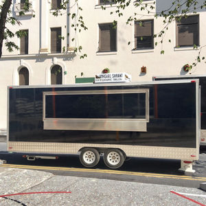 रियायत भोजन कियोस्क आइसक्रीम ट्रक हॉट डॉग स्टैंड पोर्टेबल स्नैक्स की दुकान बिक्री के लिए मोबाइल फूड कार्ट - Product Image 2