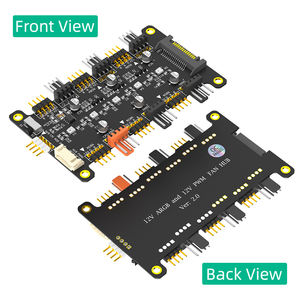 Новейшая версия <span class=keywords><strong>2</strong></span> в 1 6 способов 5 В ARGB и 12 В PWM DC вентилятор концентратор с акриловым корпусом и магнитным противостоянием для ASUS/MSI 5 В 3Pin LED - Product Image 3