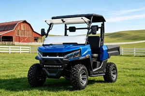 HUSURG Véhicule utilitaire tout-terrain 2 places robuste avec benne <span class=keywords><strong>de</strong></span> chargement, barre LED et pneus tout-terrain pour l'entretien des propriétés privées - Product Image 5