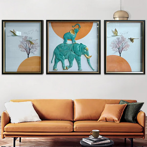 Peacock Wall Decal Plastic Contemporary Design Hanging Home <b>Decoration</b> Irregular Shape HZ0831 - Product Image 5