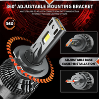 Ampoule de phare LED automobile HYNBYZJ 240W Super Lumineuse 30000lm Modèles Universels 12V H4 Phare LED de Voiture 9005 9006 H7 Phares LED
