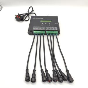 Madrixs Software de 8 puertos Tarjeta SD SPI DMX512 IC RGB Controlador de iluminación de escenario Control fuera de línea LED <span class=keywords><strong>ARNET</strong></span> DMX Dimmer - Product Image 5