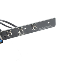 Cable de Extensión Multifuncional para Placa Base, Conector de 20 Pines, Doble USB 3.0, Panel Frontal para PC, Longitud Personalizable, en Stock