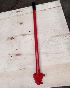 Alat Pembengkok Besi Tulang (Rebar) Tahan Lama, Aksesoris Konstruksi Berlapis Cat Merah, Gaya Desain Modern - Product Image 3