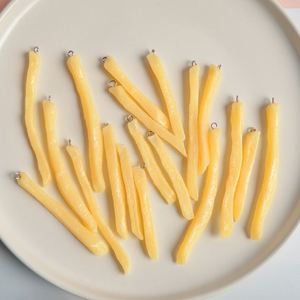 Porte-clés alimentaire de simulation : Frites, Nuggets de poulet, Cuisse et aile de poulet frites. Pendentif, jouet pour enfants, porte-clés promotionnel Kawaii poulet. - Product Image 4