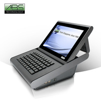 Sistema de Gestión de Pagos sin Efectivo para Tiendas de Ropa y Supermercados, Mini10 POS con Software Windows 10, Intel J1900, Diseño Moderno en Blanco, ABS