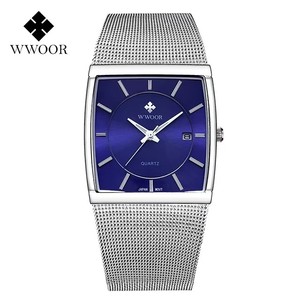 นาฬิกาข้อมือธุรกิจสแตนเลสสตีลหนังแท้แบรนด์ OEM รุ่น OOOR 8831 ใหม่ โปร่งใส โลโก้สั่งทำได้ แฟชั่น พร้อมแสดงวันที่ - Product Image 1