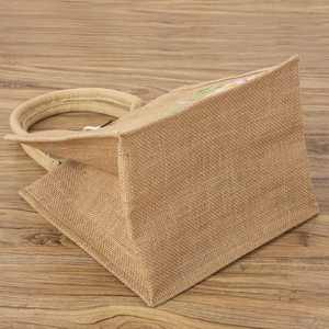 <strong>Custom</strong> <strong>Printed</strong> Logo Reusable Grocery Shoulder Shopping <strong>Bag</strong> Burlap <strong>Jute</strong> <strong>Tote</strong> <strong>Bag</strong> Wholesale With Cotton Rope Handle - Product Image 5