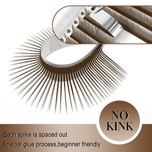 CoMango - Nuevas <span class=keywords><strong>Pestañas</strong></span> 5D Flora, Color Marrón, Curvatura C D LC, Aspecto Húmedo, <span class=keywords><strong>Pestañas</strong></span> Esponjosas Mixtas en Bandeja, Extensión <span class=keywords><strong>de</strong></span> <span class=keywords><strong>Pestañas</strong></span> - Product Image 4