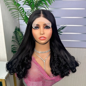 SDD Flower Curlyy 5*5 <b>Wig</b> Super Double Drawn Vietnam 5*5 <b>Wig</b> 100% <b>Human</b> Hair Luxury <b>Wig</b> - Product Image 1