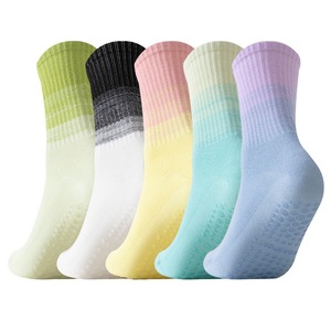 Yoga Gradient Color Knee <b>Socks</b> Breathable <b>Polyester</b> Women's Sport <b>Socks</b> - Product Image 5