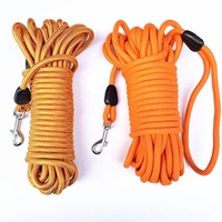 Laisse pour chien en nylon écologique avec corde de suivi pour la promenade et l'entraînement en extérieur, design simple pour chiens de taille moyenne/grande