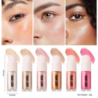 Highlighter Visage Oem Meilleur Vegan Éclat Maquillage Surligneur Liquide Haute Teneur en Pigment Marque Privée