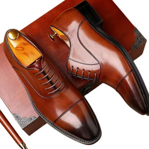 <b>Men's</b> luxurious Italian leather Oxford shoes <b>for</b> weddings and business events <b>men</b> loafers <b>men's</b> casual leather shoes - Product Image 4