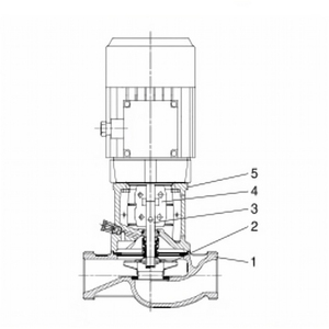Pompe centrifuge verticale monophasée TP40-270-2 à grand débit pour système de lavage et de nettoyage, moteur triphasé haute pression, OEM - Product Image 6