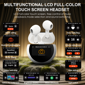 <span class=keywords><strong>A15</strong></span> Pro หูฟังหน้าจอสัมผัสเต็มรูปแบบความละเอียดสูงหูฟังเอียร์บัดดิจิตอล LED เบสบริสุทธิ์ไร้สายแบบมัลติฟังก์ชั่น - Product Image 6