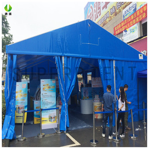 Trade Show <b>Tent</b> Aluminum <b>Frame</b> Blue Oxford Cloth Rectangular Waterproof Exhibition Use - Product Image 1