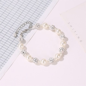 Premium Sweet <strong>Bracelet</strong>, Delicate Pearl Diamond Ball Beaded Design, Minimalist High-grade Daily Ornament for Ladies - Product Image 4