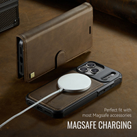 Étui portefeuille détachable 2-en-1 AutSpace pour iPhone 18 Pro Max 17 Pro Air 16 Plus avec blocage RFID, porte-cartes et support en cuir PU