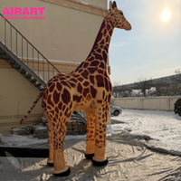 Girafes géantes en peluche, animaux gonflables, modèle de mascotte pour la décoration de festival de musique, girafes en peluche
