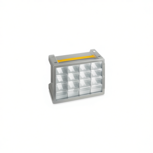 Ttake Basic Cab Commode à 25 tiroirs 40,5x15x24 cm Gris ciel Transparent Rangement d'outils - Product Image 2