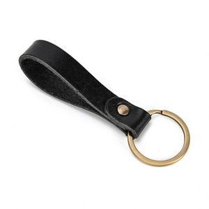 Personalized PU Leather KeyChains Custom Sublimation Laser Blank Logo Vintage Style Car Key Pendant <b>Gift</b> - Product Image 4