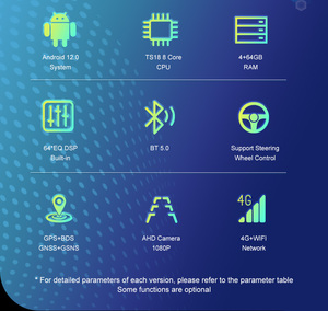 12.3 "đài phát thanh xe máy nghe nhạc Màn hình cảm ứng Android 13 cho Toyota Camry 2018 - 2020 GPS Stereo Carplay xe đài phát thanh - Product Image 4