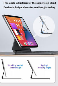 Clavier Magique Détachable avec Rétroéclairage RVB, Support en Alliage d'Aluminium, Disposition des Touches Personnalisée pour iPad Pro 11 et iPad Air 5 - Product Image 5