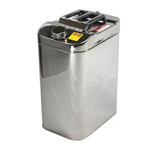 SWJC-27 40L Fuel Stainless Jerry Can 10 Gallon Big Jerry Can For Transporting Gasoline With Screw Top