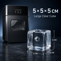 Machine à glaçons OEM YF1201 230W avec différents modèles de glaçons, réservoir d'eau de 1,35L, machine à slush, machine à glaçons domestique