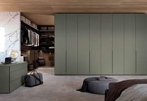Contemporary Minimalist Flat-Panel <b>Wardrobe</b>, Space-Saving Design - Product Image 3