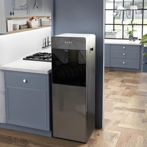 Distributeur d'eau électrique moderne de 5 gallons pour hôtel et usage domestique, en plastique, avec chargement par le haut, eau chaude et froide - Product Image 2