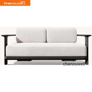 Canapé d'extérieur en aluminium minimaliste <span class=keywords><strong>design</strong></span>, mobilier de <span class=keywords><strong>jardin</strong></span> <span class=keywords><strong>contemporain</strong></span>, résistant aux intempéries, mobilier d'extérieur de luxe - Product Image 3