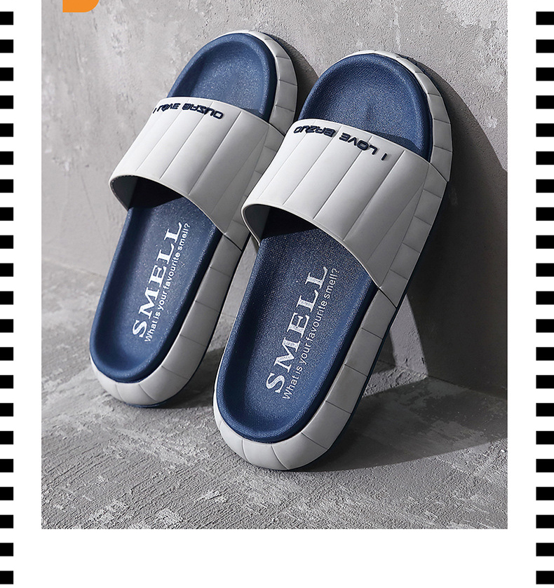 Home Slippers Bathroom Non-slip Women Slipper Thick Sole Indoor Outdoor Men Slides Shoes