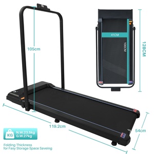 Xách tay nhà Máy chạy bộ máy dưới bàn có thể gập lại đi bộ Pad Pro với thiết kế cong ổ điện điều khiển từ xa - Product Image 2