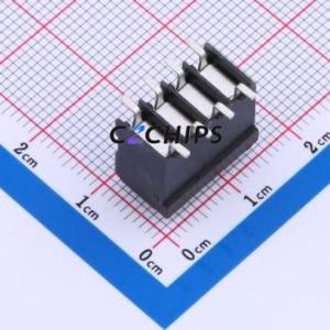 JL212V-SMT-35004BP1 Spring Terminal Block SMD,P=3.5mm Connector ( Construction: 1x4P )( Pitch: 3.5mm )( Color: Black ) - Product Image 2