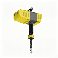 Nouvelle grue à flèche pliante électrique sur pied avec palan à chaîne, construction métallique, élingue à câble métallique, 300 kg, 1,1 kW