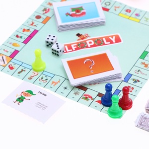 Dollhouse <span class=keywords><strong>mini</strong></span> có thể gập lại độc quyền trò chơi Bảng câu đố ELF tay cờ Vua Phụ kiện xúc xắc tiền tệ - Product Image 5