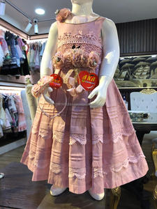 Vestido de fiesta largo de algodón con diadema para niña y niño, nuevo - Product Image 3