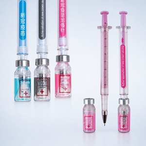 NP-106 Stylo bille personnalisé en plastique en forme de seringue, cadeau promotionnel original pour les cliniques médicales et les événements de santé - Product Image 1