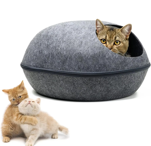 Nuevo diseño de accesorios para productos para mascotas, fieltro lavable personalizado, juguete para gatos, Donut, túnel para gatos, cama, Donut, cueva para gatos - Product Image 6