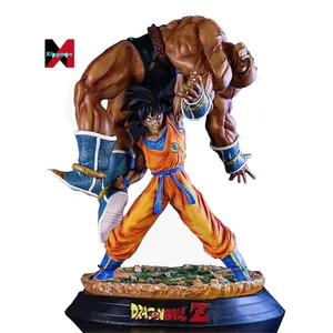 2023 chanh figuras de PVC nhựa đồ chơi siêu Saiyan hành động Đồ chơi con trai Goku VS Nappa chiến đấu phiên bản phim hoạt hình con số dbz