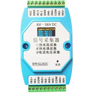 GL202C เทอร์โมคัปเปิล 4 ช่องสัญญาณ และ 2 ช่องสัญญาณ 4-20mA ถึง RS485 Modbus อุปกรณ์เก็บข้อมูลอุณหภูมิและกระแสไฟแบบแยกส่วน M51 - Product Image 1