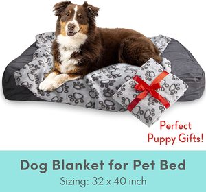 Diseño personalizado perro manta de viaje polar jacquard pata impresa franela manta para mascotas para perro gato en stock - Product Image 2