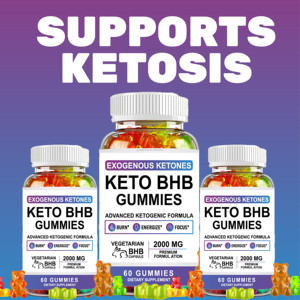 Fórmula cetogénica avanzada de etiqueta privada Keto BHB Gummies Suplemento de cetonas vegetarianas para apoyar la cetosis - Product Image 6