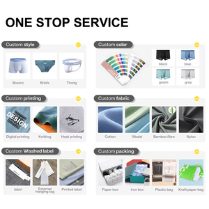 Chất Lượng Cao Người Đàn Ông Boxer Quần Short Cotton Spandex Đồ Lót Thoáng Khí Màu Đen Của Người Đàn Ông Đen Boxer Tóm Tắt Quần Lót Cho Nam Giới - Product Image 4