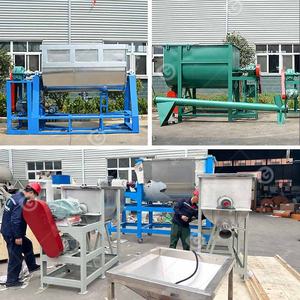 Mesin Blender dinding kecil, mesin pencampur Blender pita dempul dinding kecil Batch <span class=keywords><strong>Auger</strong></span> 2000kg 1 Ton - Product Image 3